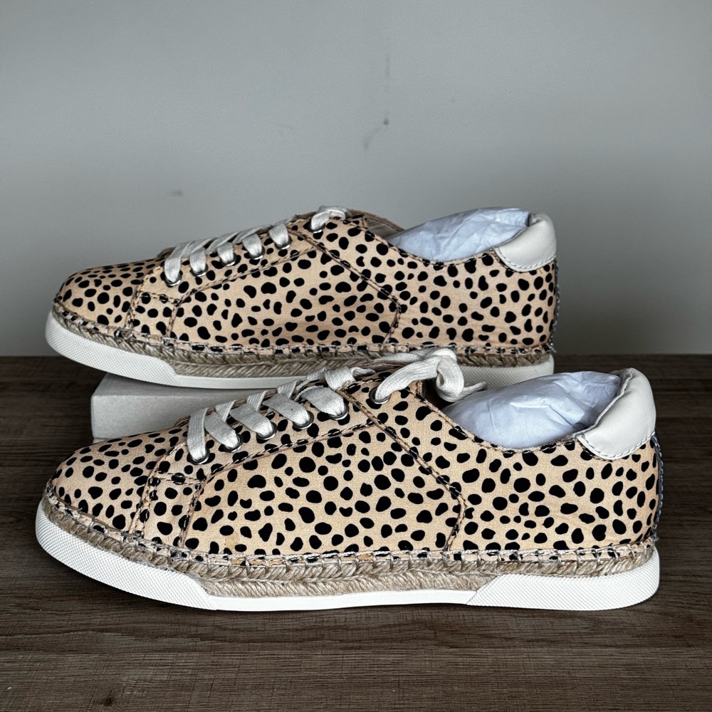 Dolce Vita Leopard Canvas Sneaker Size 10 Brand New